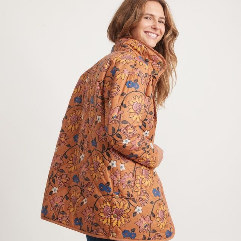 Quilted jacket reversible